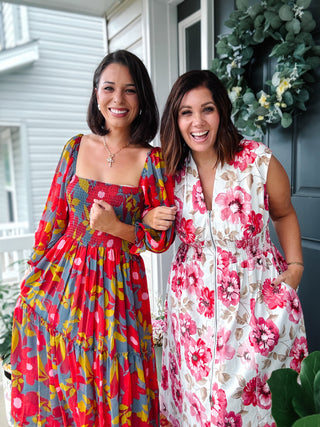 Colorful fall transition outfits and boutique dresses for women from Mom Buns and Ruffles