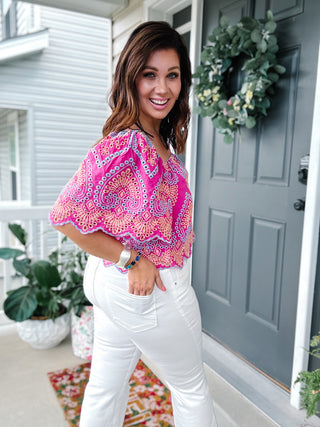 Nicolette Eyelet Top