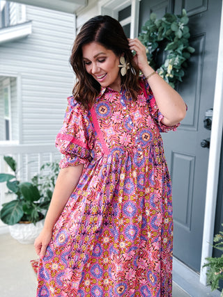 Karlie Kaleidoscope Maxi Dress