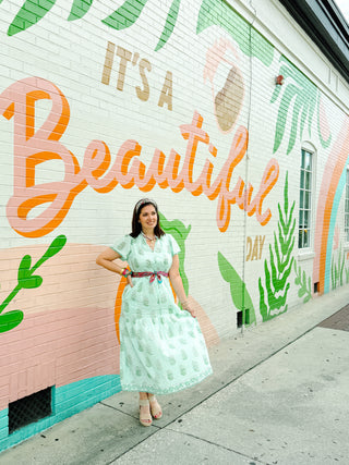 Celeste Maxi Dress by Ivy Jane - Seafoam Green with Floral Print