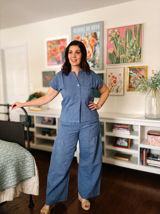 Ivy Jane Popover Stripe Top