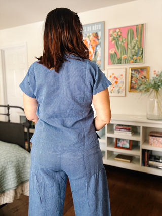 Ivy Jane Popover Stripe Top