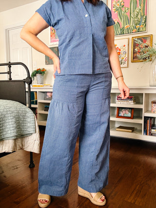 Ivy Jane Wide Leg Stripe Pant