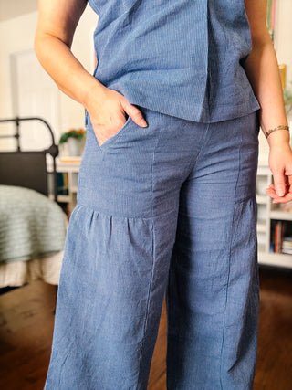 Ivy Jane Wide Leg Stripe Pant