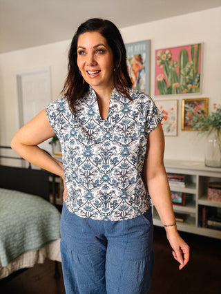 Ivy Jane Toile Popover Top
