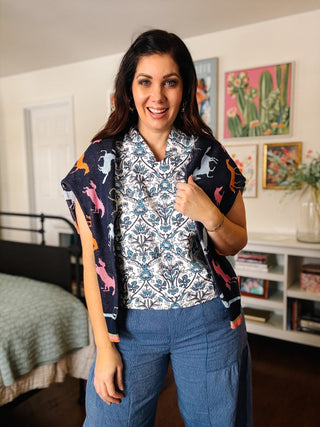 Ivy Jane Toile Popover Top