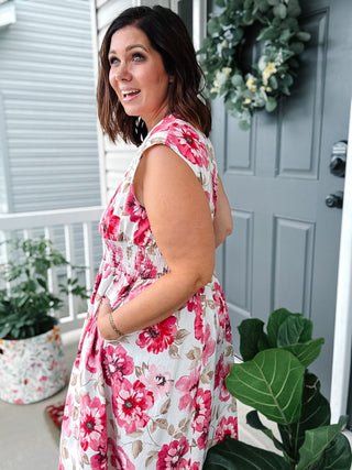 Ava Zip Up Midi Dress