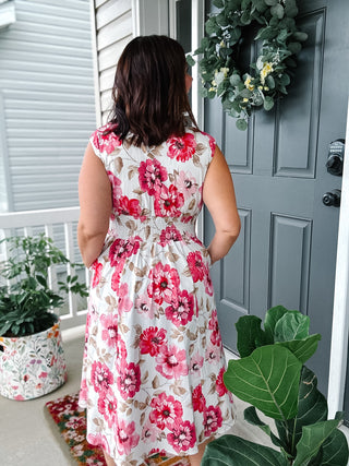 Ava Zip Up Midi Dress