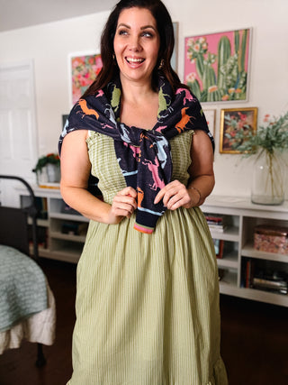 Tansy Colorful Horse Sweater