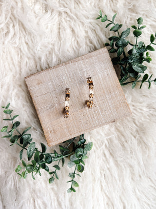 Luciana Hoop Earrings in Gold