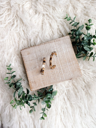 Luciana Hoop Earrings in Gold