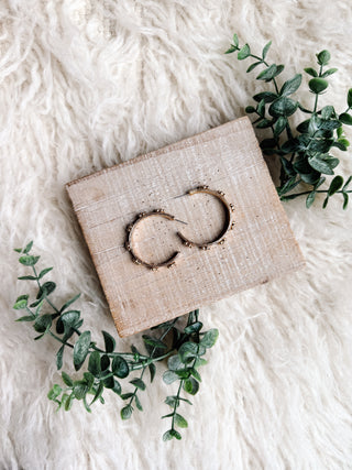 Luciana Hoop Earrings in Gold
