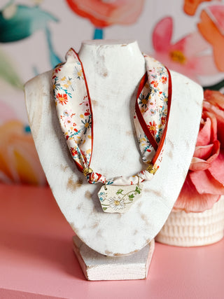Eliza – Vintage China Scarf Necklace