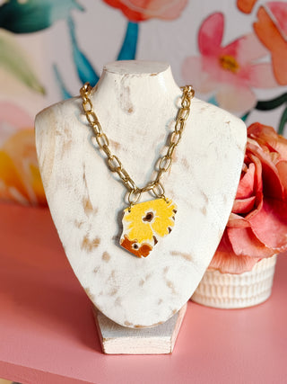 Georgia Necklace - Vintage China Statement Necklace