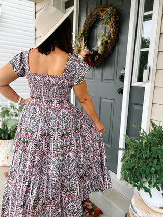 Lil Maxi Dress, SB Blossom Pink Green, One Size
