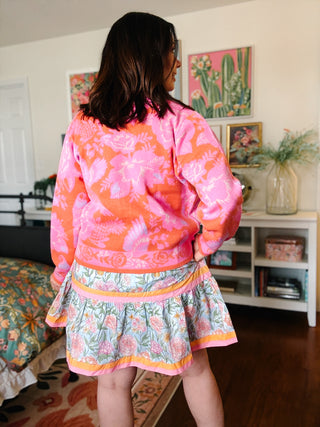 Cici Floral Cardigan Sweater