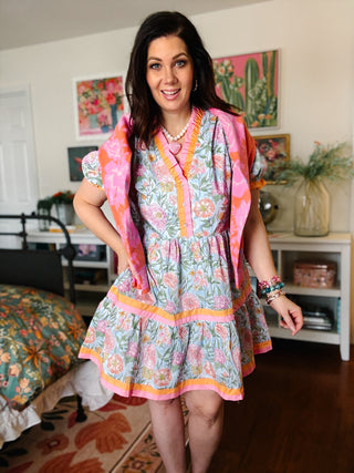 Cici Floral Cardigan Sweater