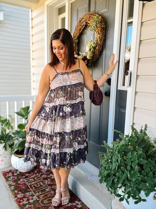 Opal Floral Midi Dress