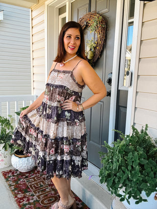 Opal Floral Midi Dress