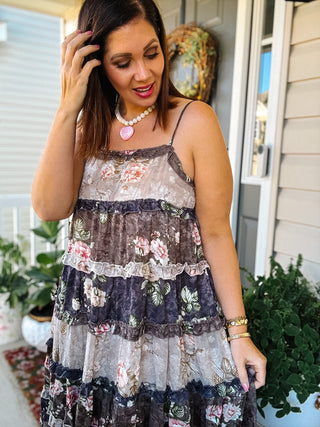 Opal Floral Midi Dress
