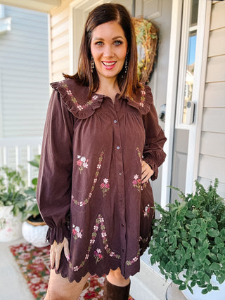 Winnie Corduroy Mini Dress