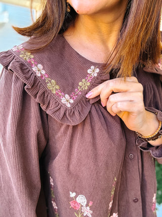 Winnie Corduroy Mini Dress