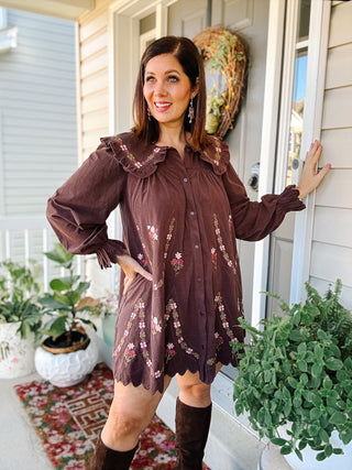 Winnie Corduroy Mini Dress