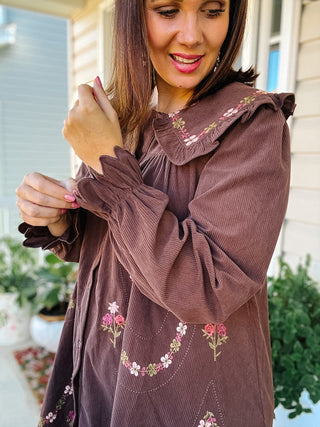 Winnie Corduroy Mini Dress