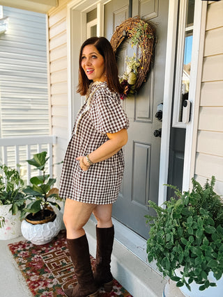 Birdie Gingham Romper