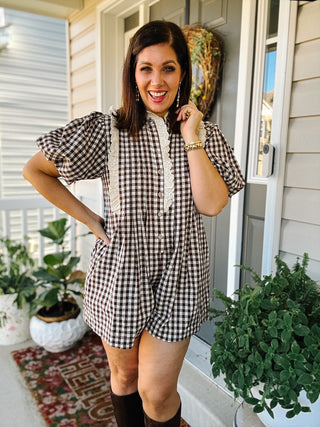 Birdie Gingham Romper