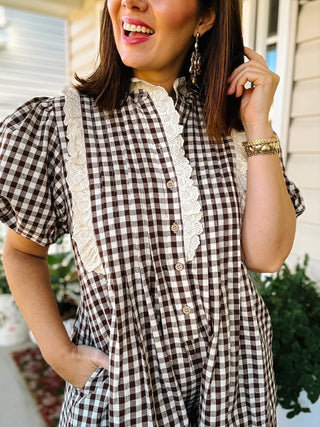 Birdie Gingham Romper