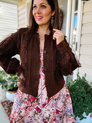 Dottie Lace Knit Cardigan