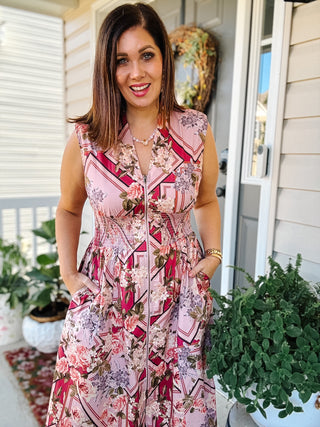 Tilly Zip Up Midi Dress