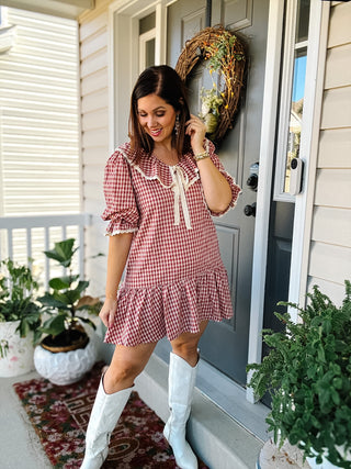 Mabel Gingham Mini Dress