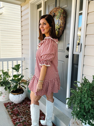 Mabel Gingham Mini Dress