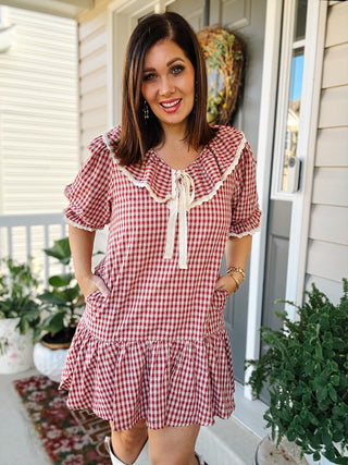 Mabel Gingham Mini Dress
