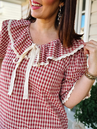 Mabel Gingham Mini Dress