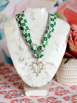 Valentina Heart Scarf Necklace