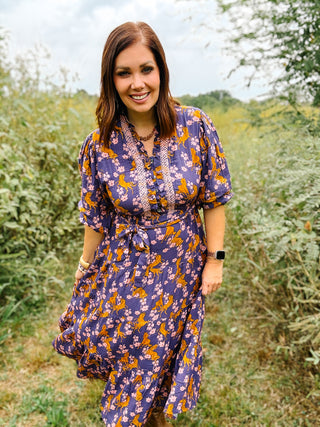 Uncle Frank Horsing Around Midi Dress by Ivy Jane