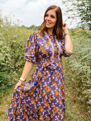 Uncle Frank Horsing Around Midi Dress by Ivy Jane
