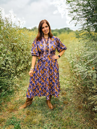 Uncle Frank Horsing Around Midi Dress by Ivy Jane