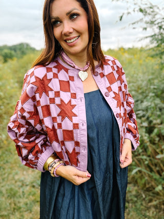 Uncle Frank Quilted Star Jacket by Ivy Jane