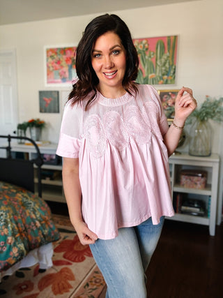Cheryl Blouse – Baby Pink