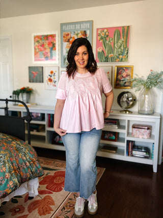 Cheryl Blouse – Baby Pink