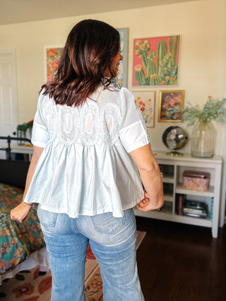 Cheryl Blouse – Baby Blue
