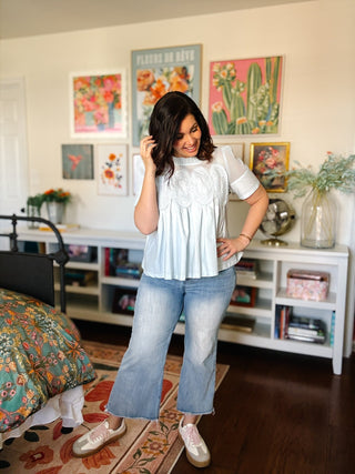 Cheryl Blouse – Baby Blue