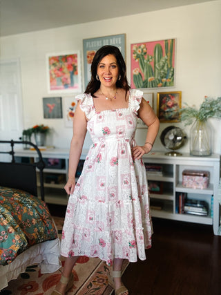 Ainsley Lace Midi Dress