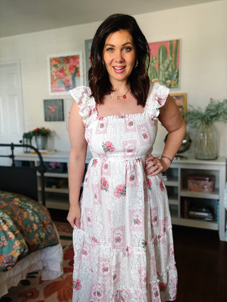 Ainsley Lace Midi Dress