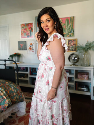 Ainsley Lace Midi Dress
