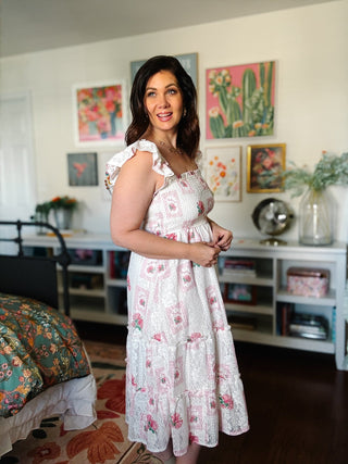 Ainsley Lace Midi Dress